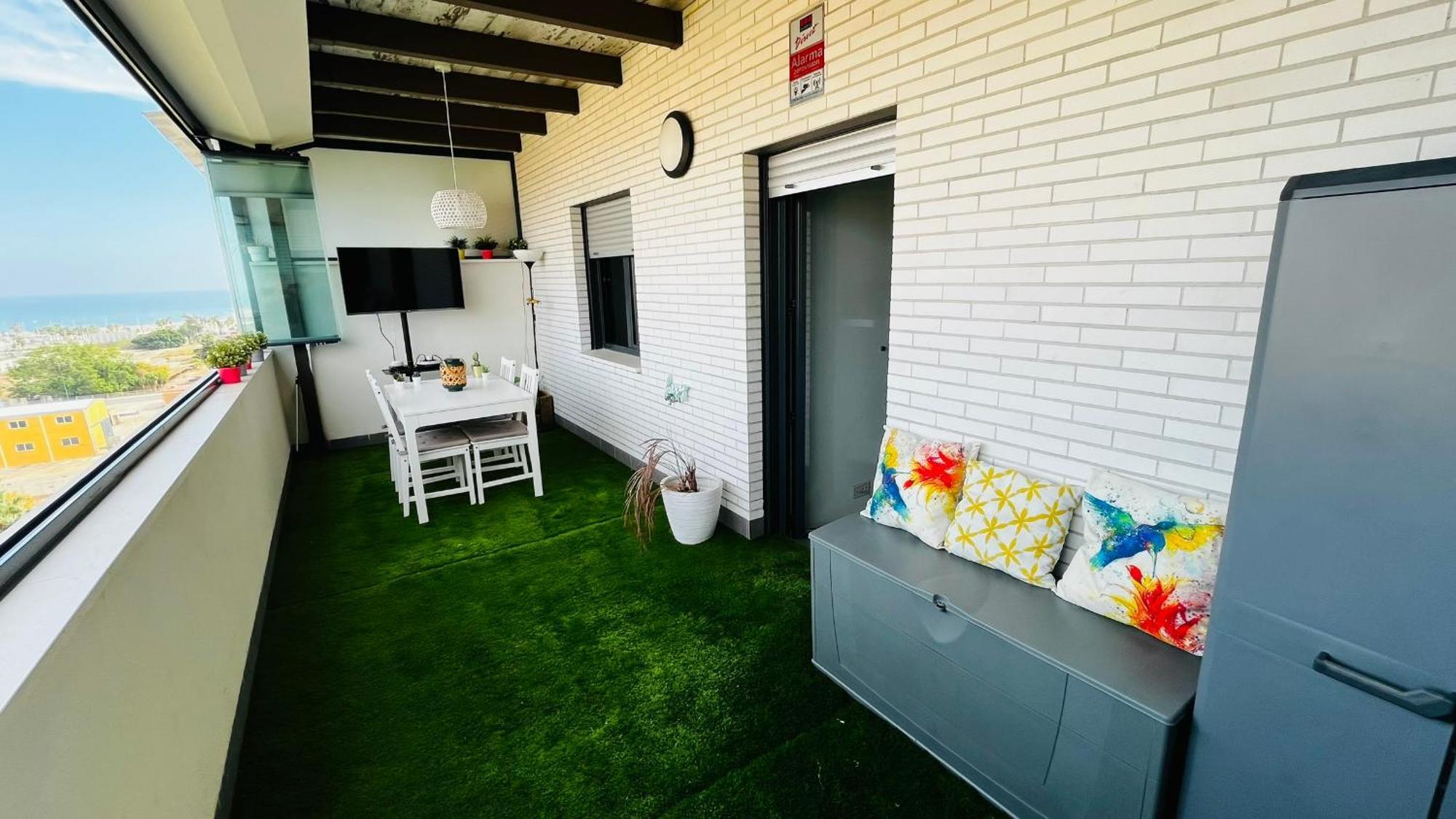 Ático con Piscina y Vistas al Mar Parque Litoral Apartamento Málaga Exterior foto